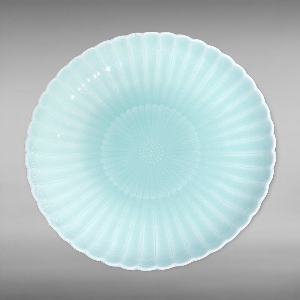 Ceramic Porcelain Kasumi Daisy Plate Salad, Pasta, Housewarming Gift Japan